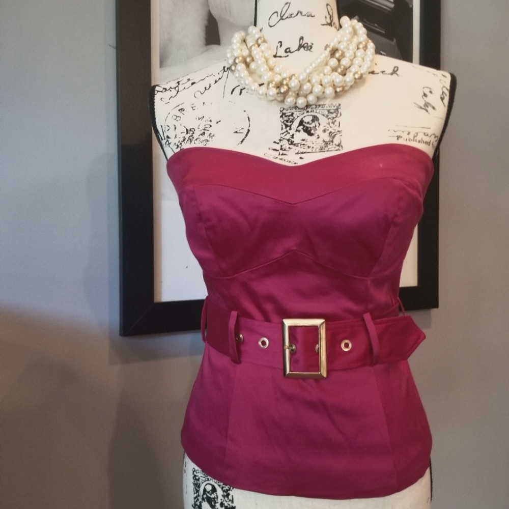 Arden B, Small, fuchsia, satin